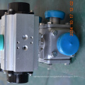 high quality POV 3 way all PTFE stranded pneumatic operated ball valve